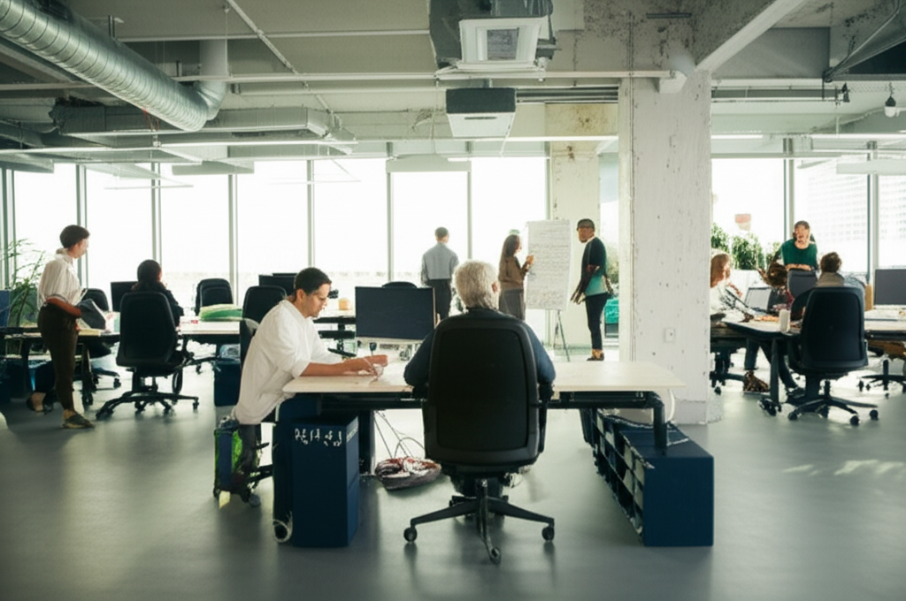 Collaborative workspace with team
